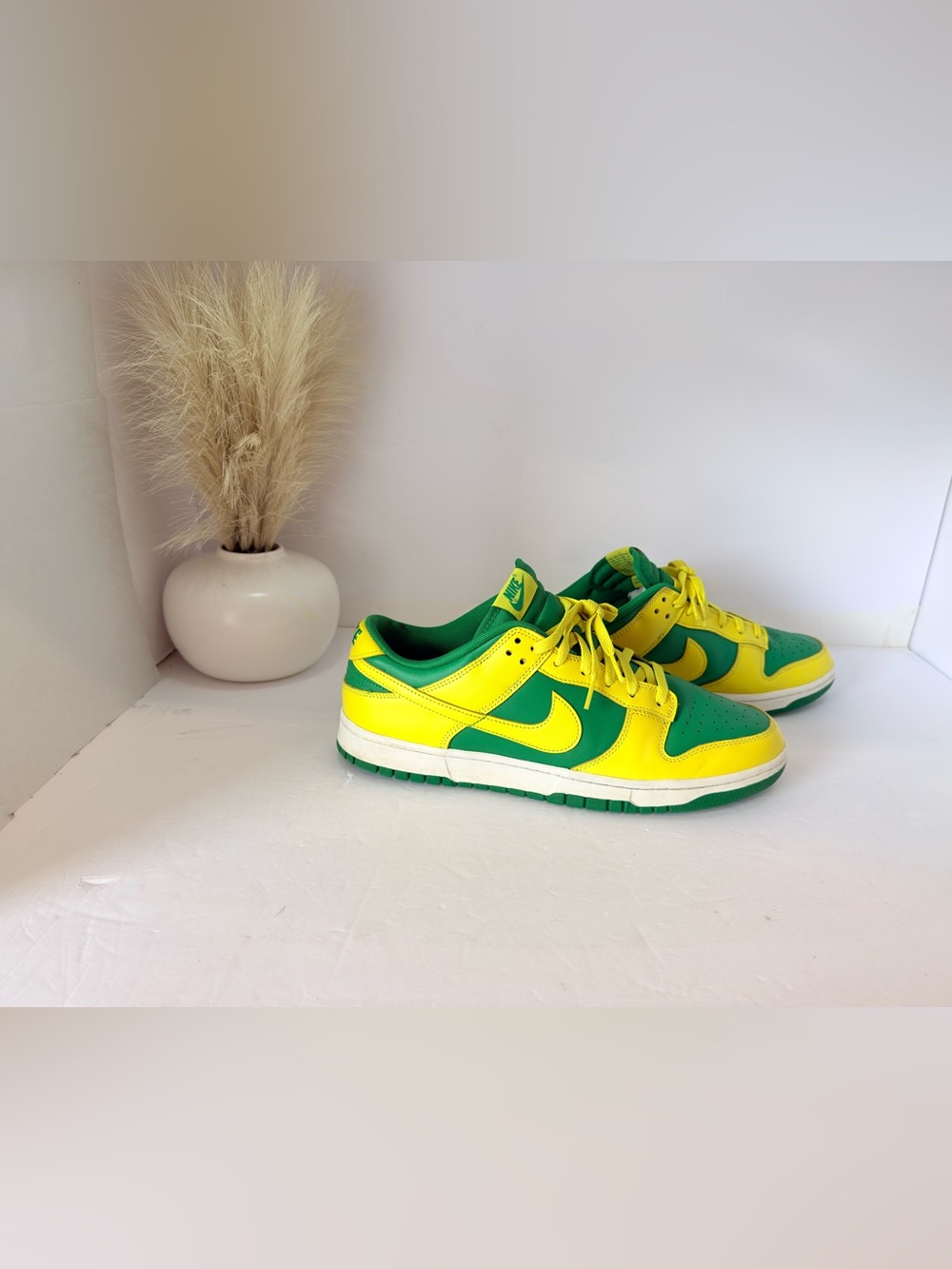 20. Men’s Nike Dunk Low in Green & Yellow size 13 - Picture 3 of 4